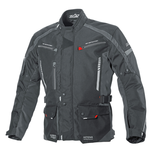 BÜSE Torino II Textiljacke schwarz/anthrazit Gr. L