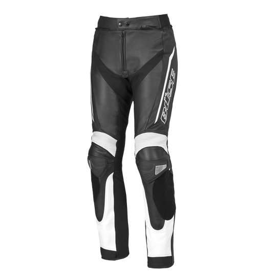 BÜSE Tormo Lederhose schwarz/weiß Gr. 46