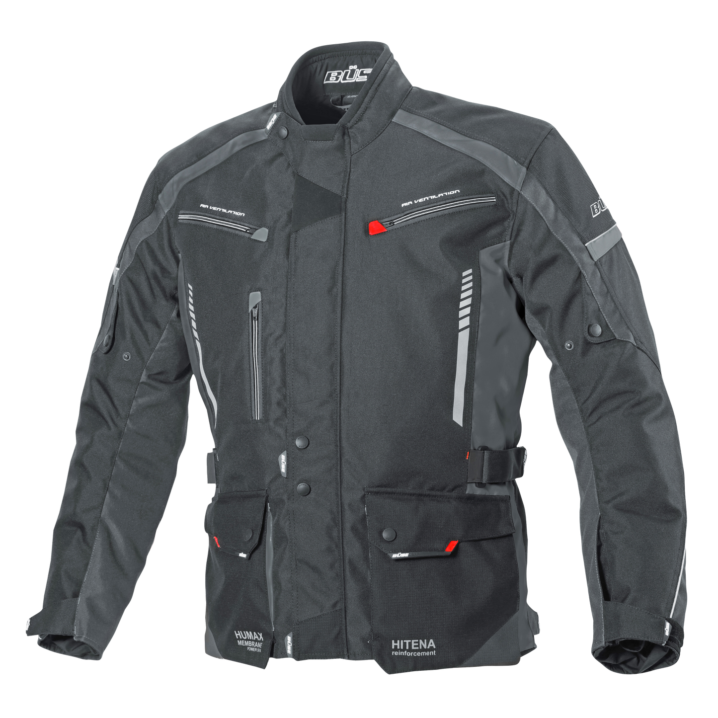 BÜSE Torino II Textiljacke schwarz/anthrazit Gr. L