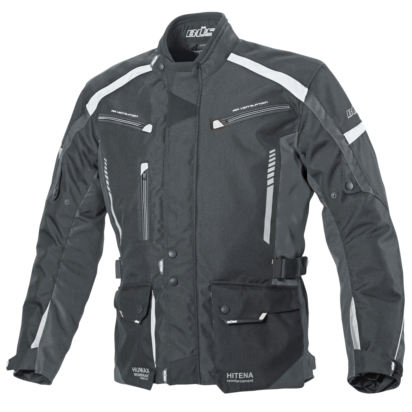 BÜSE Torino II Textiljacke schwarz/anthrazit Gr. L