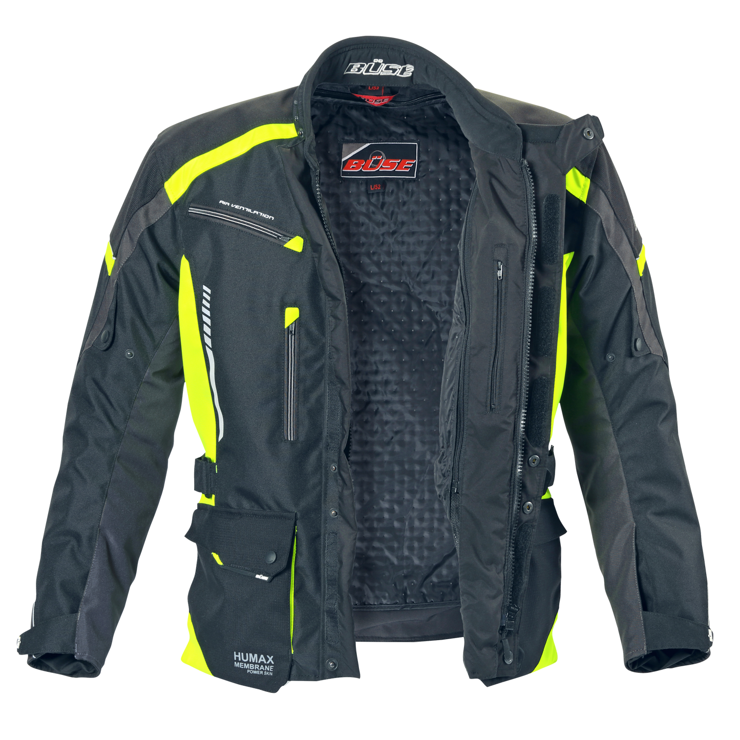 BÜSE Torino II Textiljacke schwarz/anthrazit Gr. L