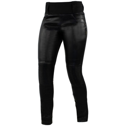 Trilobite Leder Leggings Damen schwarz, Skinny-Fit