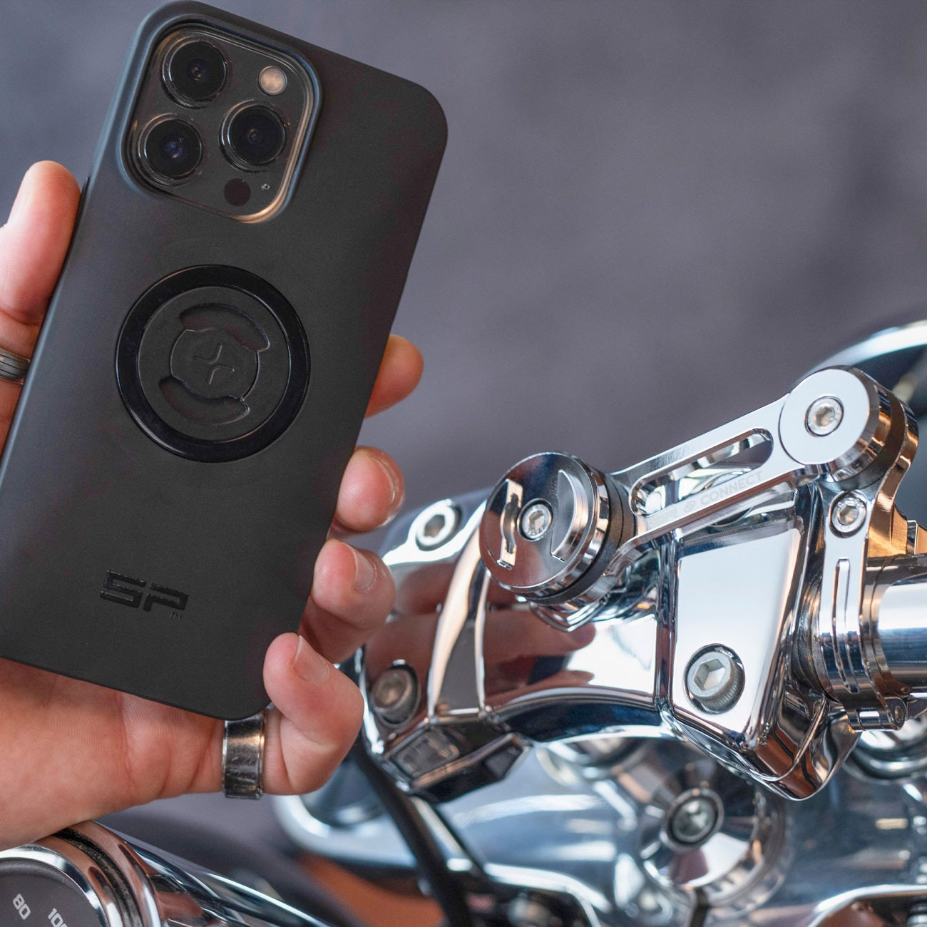 SP Moto Mount Pro Chrome