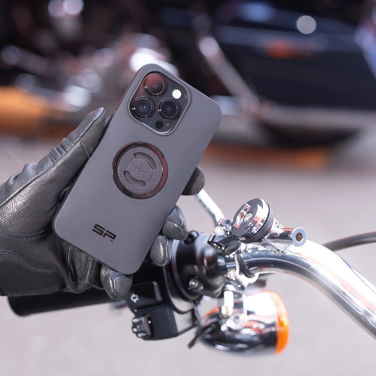 SP Moto Mount 3D 1 1/2 Chrome